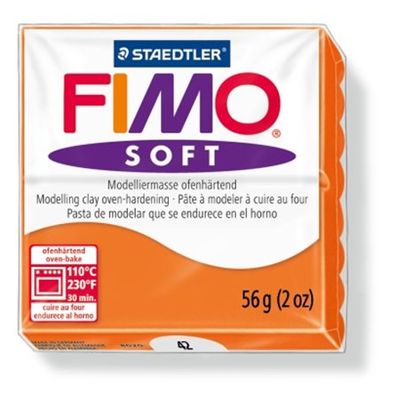 Modelovacia hmota, 56 g, FIMO "Soft", mandarinková
