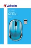 Myš, bezdrôtová, optická, stredná veľkosť, USB, VERBATIM 