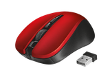 myš TRUST Mydo Silent Click Wireless Mouse - red (tichá myš)