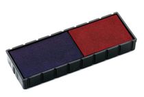 Náhradná poduška k pečiatkam, 2ks/blister, dvojfarebná, COLOP "E/12/2", modrá-červená