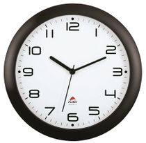 Nástenné hodiny, 30 cm, ALBA "Hornew", čierne