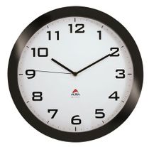 Nástenné hodiny, 38 cm, ALBA "Horissimo", čierne