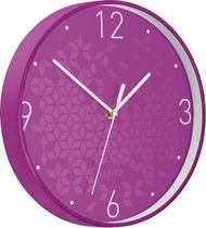 Nástenné hodiny Leitz WOW purpurová