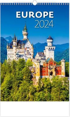 Nástenný kalendár Europe 2024
