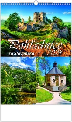 Nástenný kalendár Pohľadnice zo Slovenska 2024