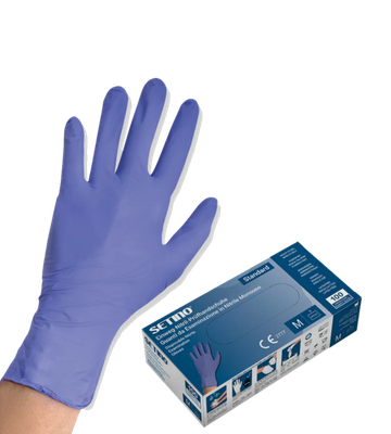 Nitrilové rukavice SETINO 3,5 g violet, bezpudrové