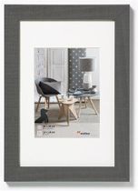 Obrazový rám, drevený, 10x15 cm, "Home"  sivá