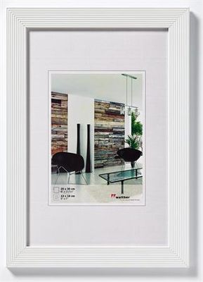 Obrazový rám, drevený, 20x30 cm, "Grado", biely