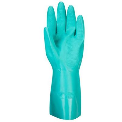 Ochranné rukavice nitril, chemicky odolné, veľkosť: L "Nitrosafe"