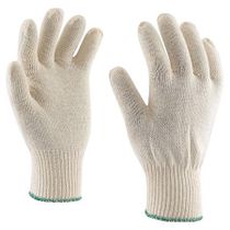 Ochranné rukavice, pletené, bavlna, veľkosť: 9, biele