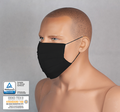 Ochranné rúško trojvrstvové na tvár so šnúrkou OEKO-TEX (3 ks/bal)