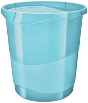 Odpadkový kôš, 14 l, ESSELTE "Colour Ice", priehľadná modrá