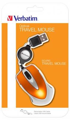 Optická myš "Go Mini", k notebookom, strieborná-hnedá