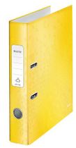 Pákový šanón, 52 mm, A4, PP/kartón, polakovaný, LEITZ "180 Wow", žltá