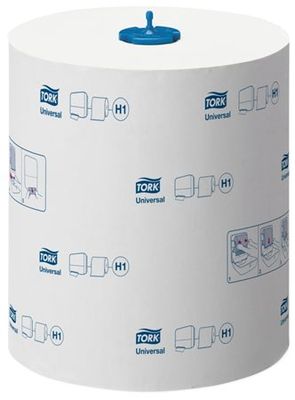 Papierové utierky, kotúčové, H1 systém, 1 vrstvové, 280 m, TORK "Matic®Universal", biele (290059)