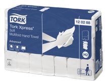 Papierové utierky, skladané, H2 systém, TORK "Xpress® Soft Multifold" (120288)