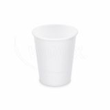 Papierový pohár biely O80mm 280ml `M: 0,2L/8oz` [10 ks]