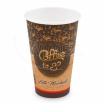 Papierový pohár ,,Coffee to go,, O90mm 510ml `XL: 0,4L/16oz` [50 ks]