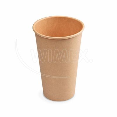 Papierový pohár kraft O90mm 510ml `XL: 0,4L/16oz` [50 ks]