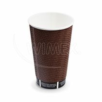 Papierový pohár PREMIUM O90mm 510ml `XL: 0,4L/16oz` [25 ks]
