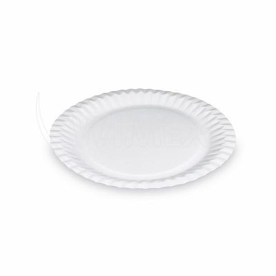 Papierový tanier biely O23cm RECY [100 ks]