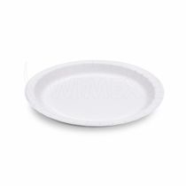 Papierový tanier (FSC Mix) extra-pevný biely O23cm [100 ks]