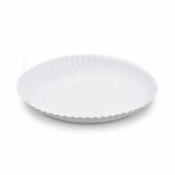 Papierový tanier (FSC Mix) hlboký biely O22cm [50 ks]