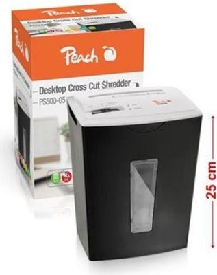 PEACH Skartovač Mini Desktop Cross Cut Shredder PS500-05