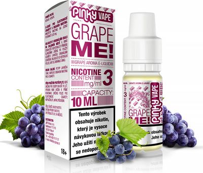 Pinky Vape 10ml / 3mg Grape Me! (Hroznové víno)