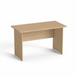 Písací stôl, s drevenými nohami, 120x70 cm, MAYAH 