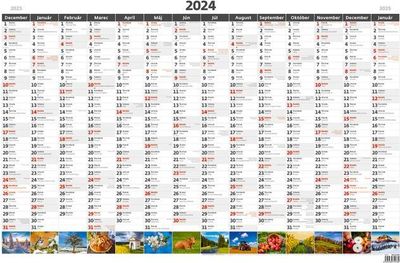 Plánovacia ročná mapa A1 obrázková 2024