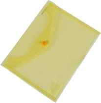 Plastový obal C5 s cvočkom DONAU žltý