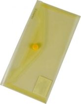 Plastový obal DL s cvočkom DONAU žltý