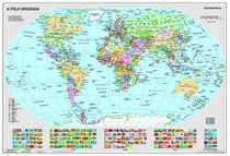 Podložka na stôl, obojstranná, "Föld országai/Gyermek-világtérkép - Krajiny Sveta/ Detská mapa sveta" výrobok v MJ
