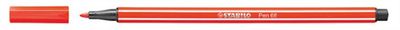 Popisovač, 1 mm, STABILO "Pen 68", svetločervený