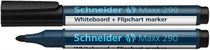 Popisovač na tabule a na flipchartové tabule, 1-3 mm, kužeľový hrot, SCHNEIDER "Maxx 290", čierny