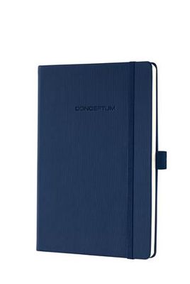Poznámkový blok, exkluzívny, A5, linajkový, 194 strán, tvrdá obálka, SIGEL "Conceptum", modrý