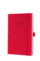 Poznámkový blok, exkluzívny, A5, štvorčekový, 194 strán, tvrdá obálka, SIGEL "Conceptum", červený