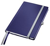 Poznámkový zošit, A5, štvorčekový, 80 strán, s tvrdou obálkou, LEITZ "Style", titánovo modrá