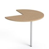 Prídavný stôl, 270°, so sivými kovovými nohami, MAYAH