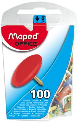 Pripináčky, 100 ks, MAPED, farebné