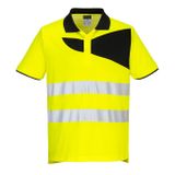 PORTWEST PW212 Hi-Vis Polo tričko S/S žltá/čierna