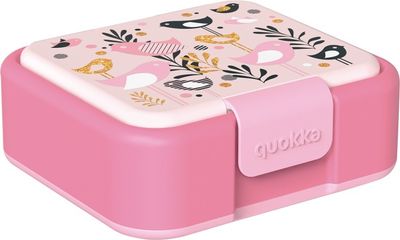 QUOKKA Twist, Delený plastový box na jedlo BIRDS, 40252