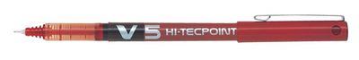 Roller, 0,3 mm, s ostrým hrotom, PILOT "Hi-Tecpoint V5", červený