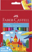 Sada fixiek, FABER-CASTELL, 24 rôznych farieb "Castle"