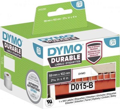 Samolepiace etikety Dymo LW 102x59mm polypropylénové s ochrannou vrstvou biele