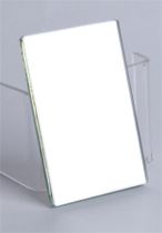 Školské zrkadlo, obojstranné, v puzdre, 7,5x10,5 cm