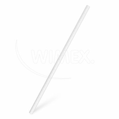 Slamka papierová biela `JUMBO` O8mm x 25cm [100 ks]