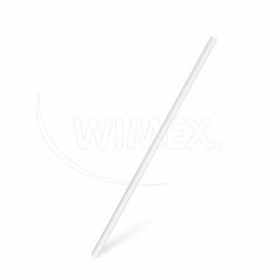 Slamka papierová biela O6mm x 20cm [100 ks]