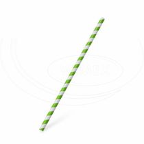Slamka papierová JUMBO zelená špirála 20 , O 6 mm [25 ks] ST2212278